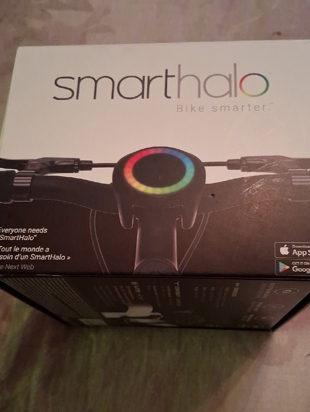 SmartHalo Bike GPS - Black with Rainbow LED